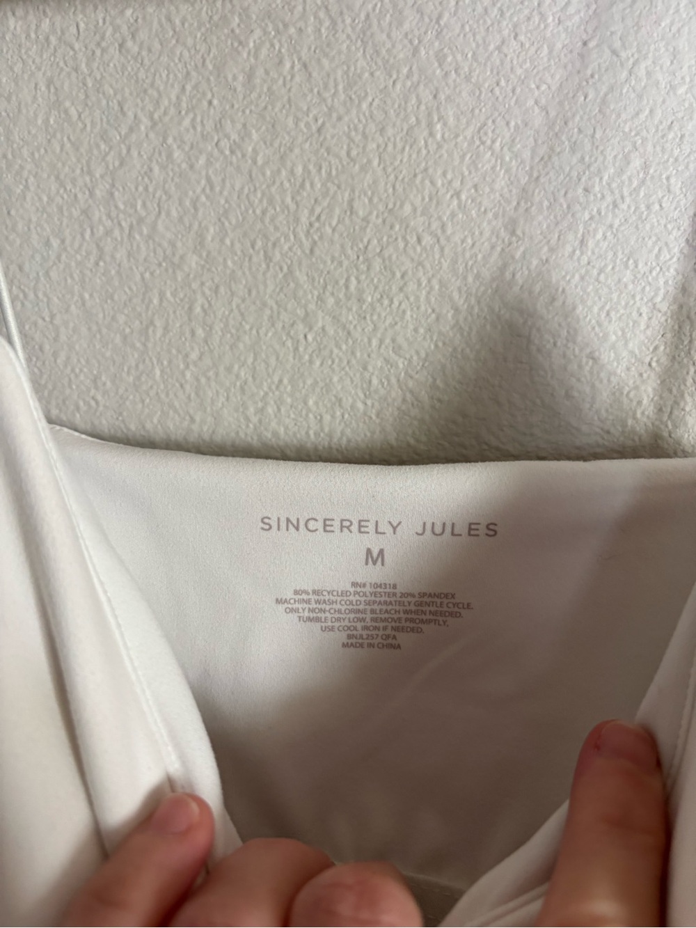 Sincerely Jules White V-Neck Spaghetti Strap Camisole - Picture 2 of 4